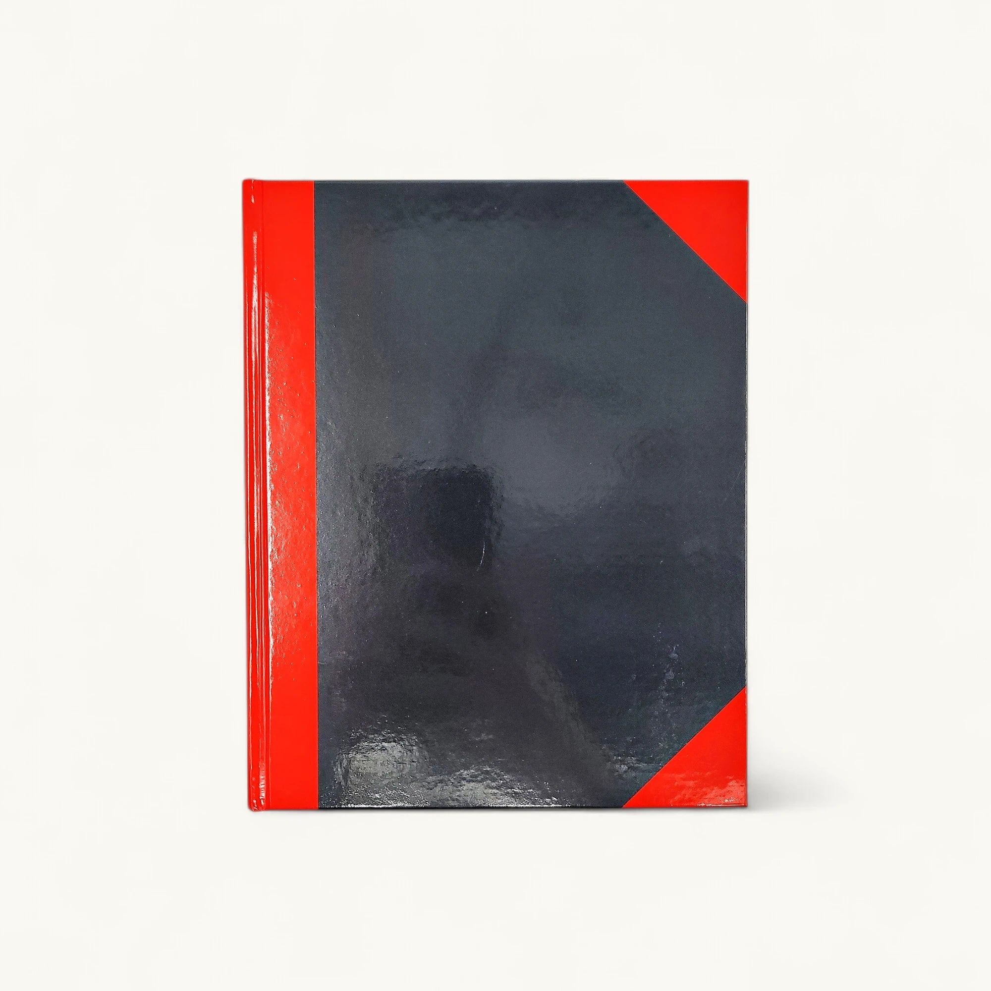 2210硬皮簿-紅黑面-6x8吋-筆記簿-100頁
