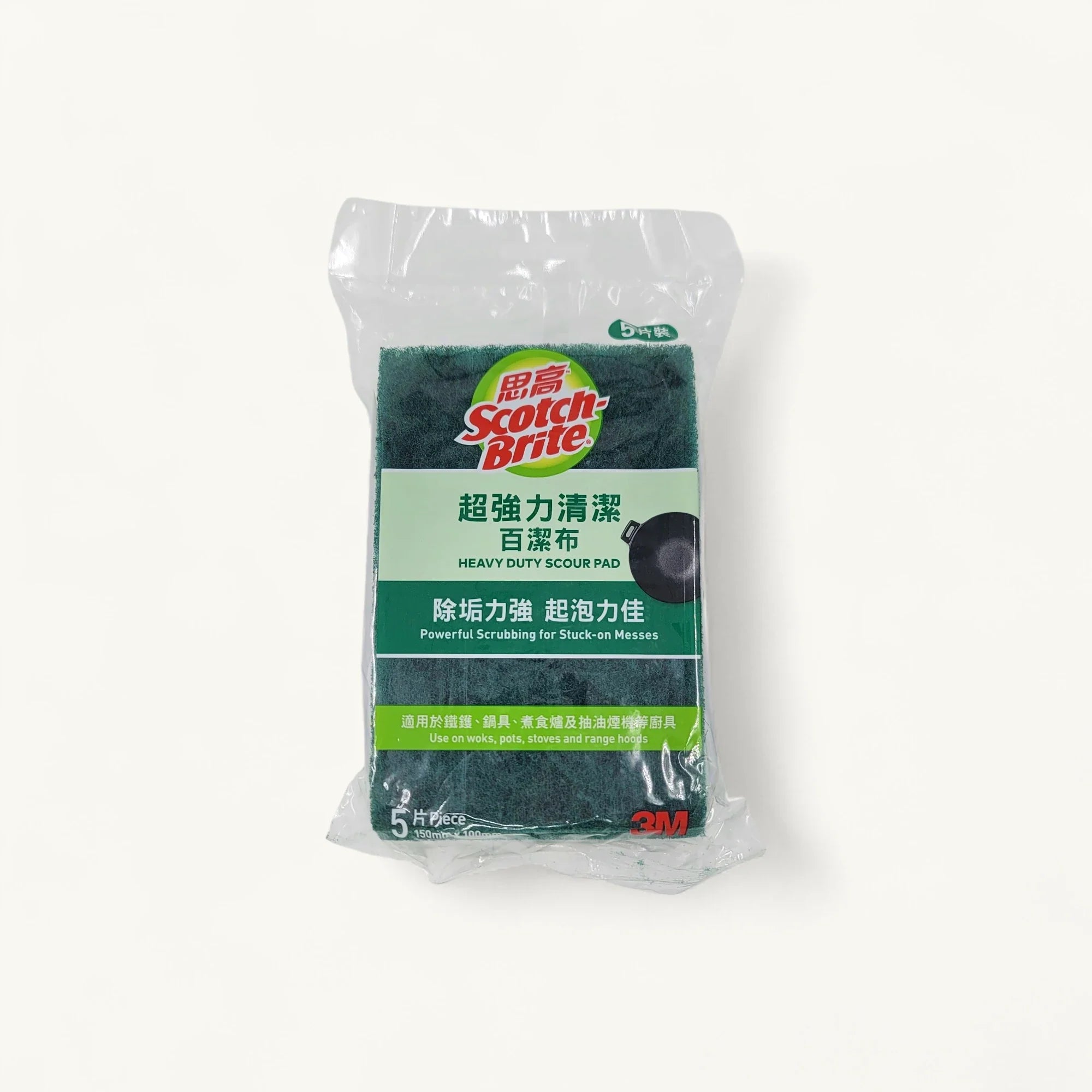 3M 105HK 超強力清潔百潔布-5片裝-清潔用品-10倍潔力
