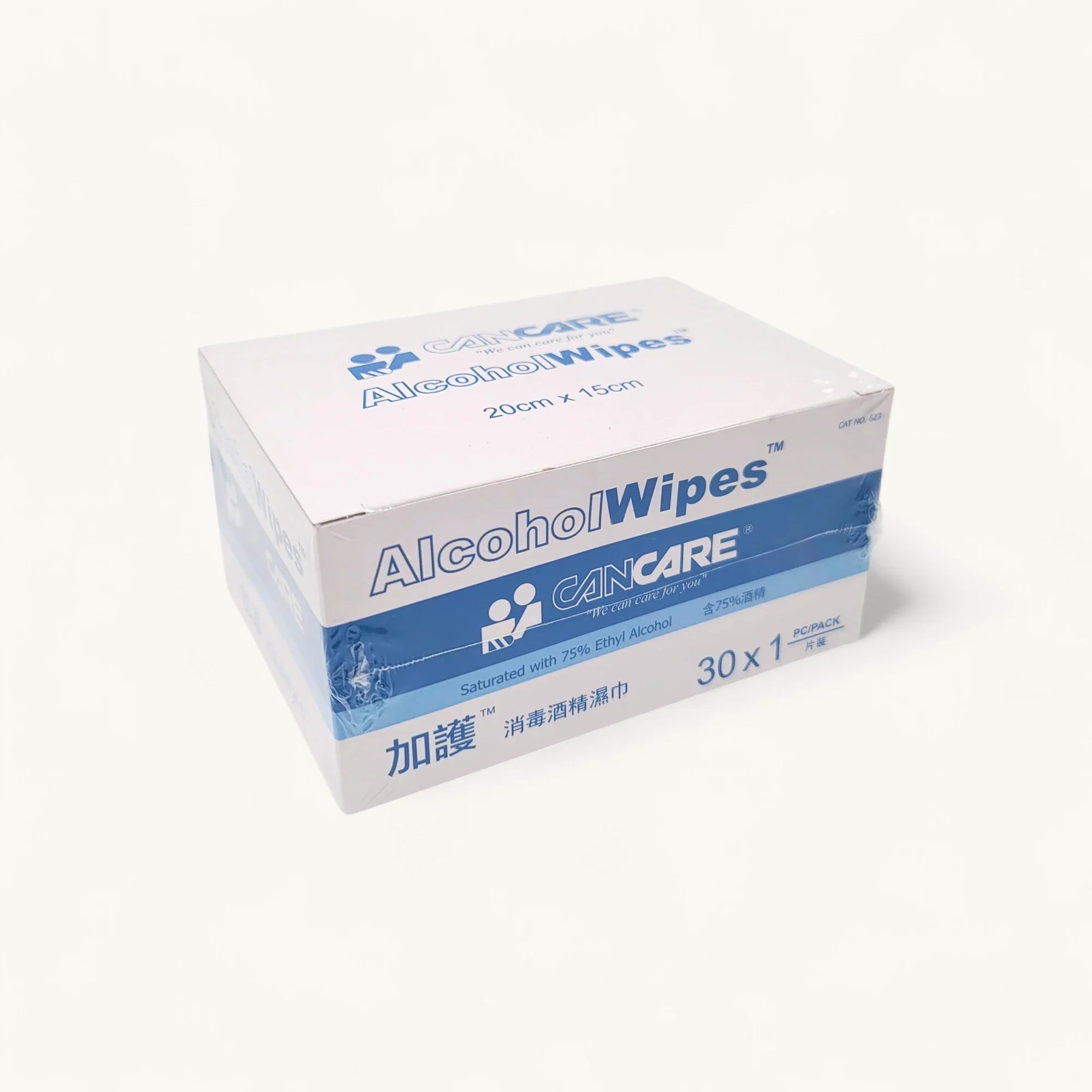 Cancare 消毒酒精濕巾-30片裝-清潔用品-75%濃度