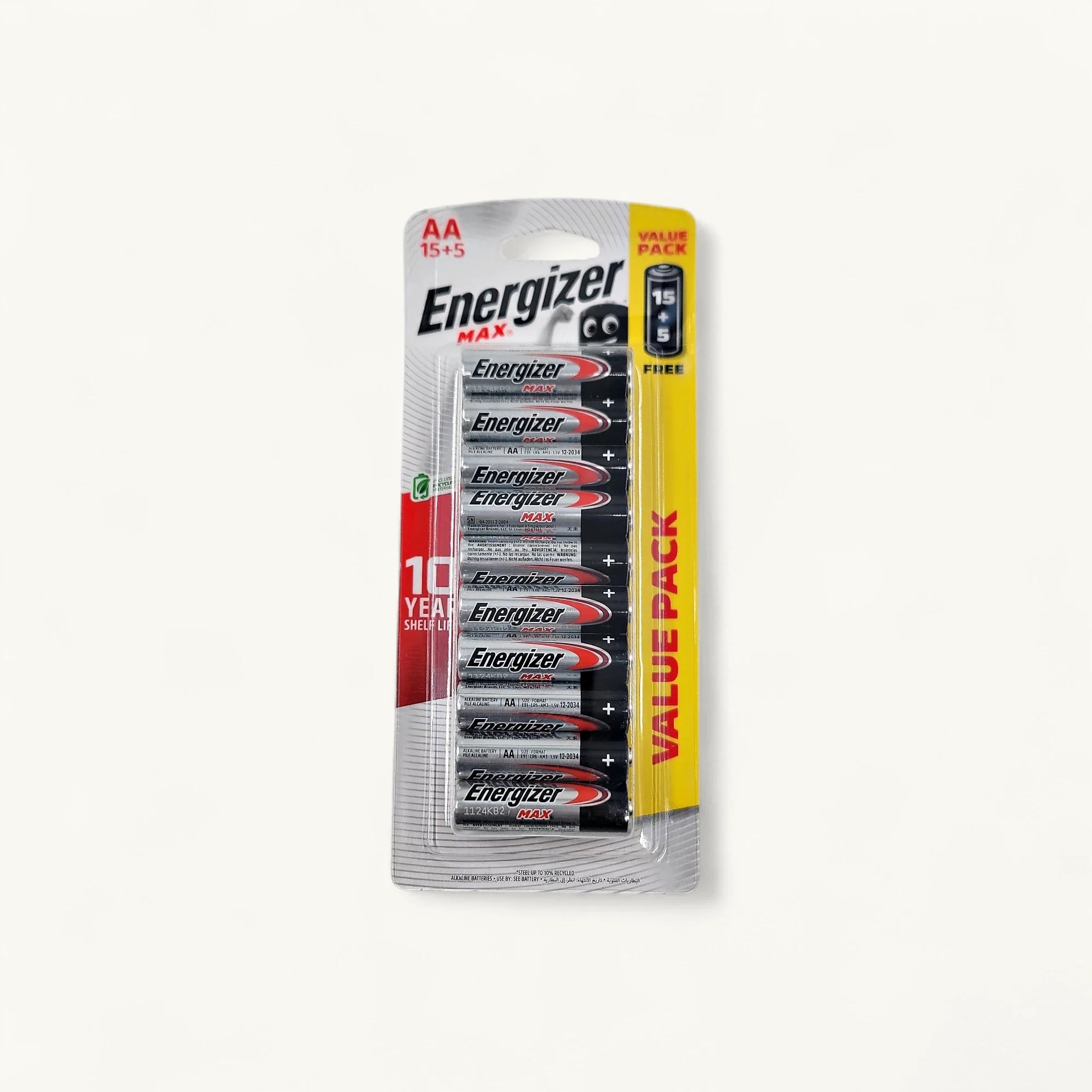 Energizer-E91-SW2-勁量2A鹼性電池-辦公電子設備適用-1.5V標準電壓