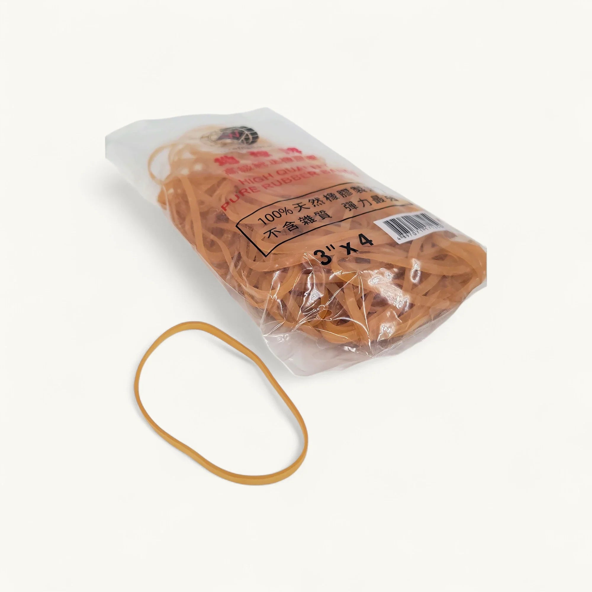 Globe-地球牌橡皮圈-3吋4mm-桌面工具-160g天然橡膠