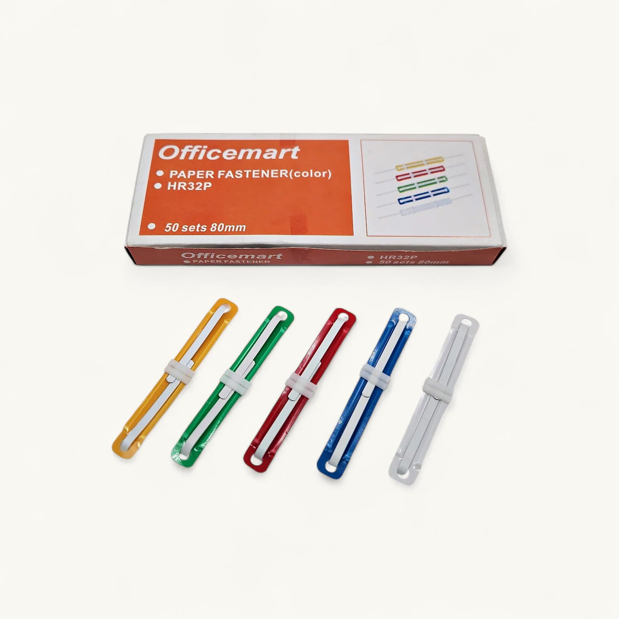 Officemart-HR32膠快勞鐵-雜色-歸檔配件-8cm