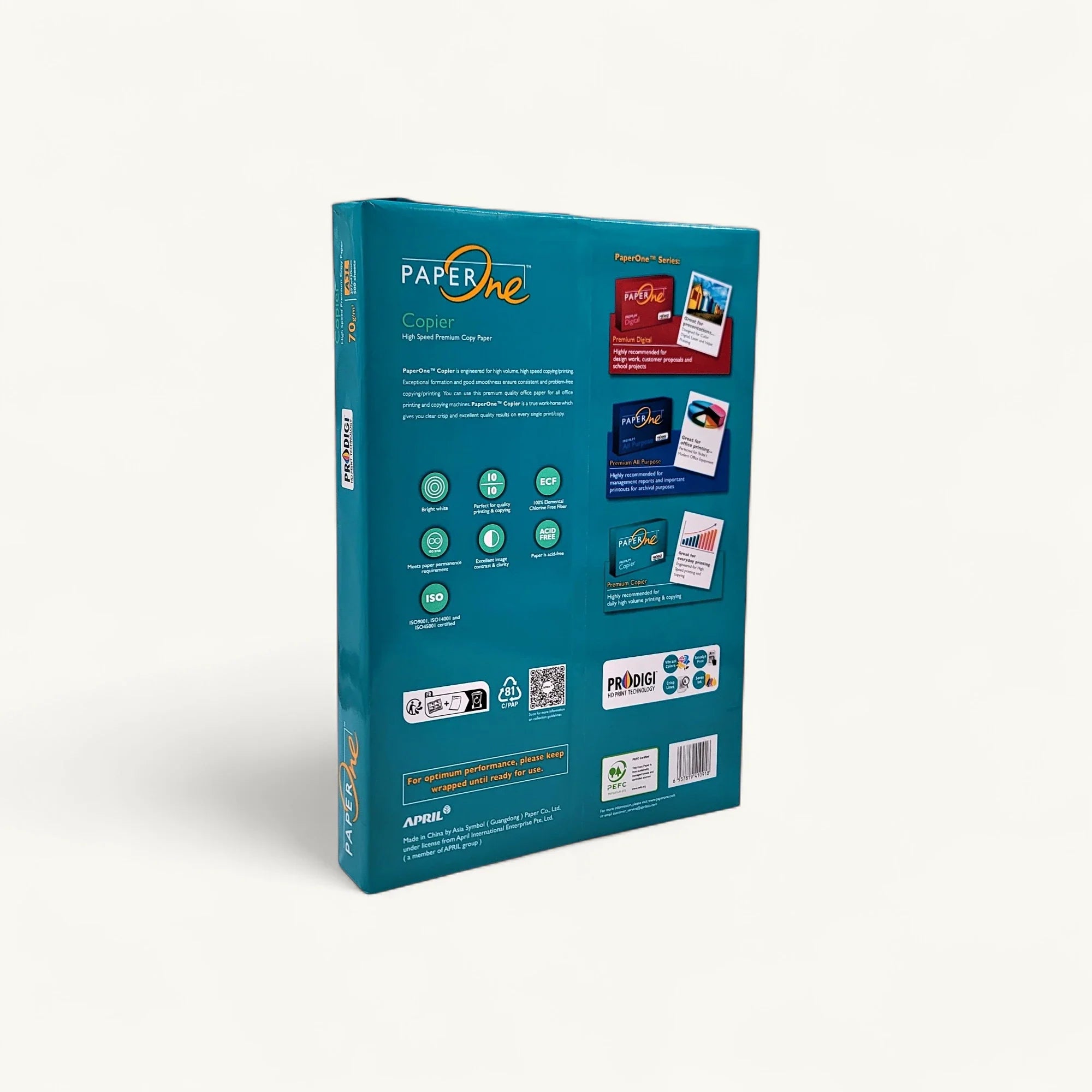 PaperOne-A3-70gsm-綠色包裝-影印紙-PEFC認證