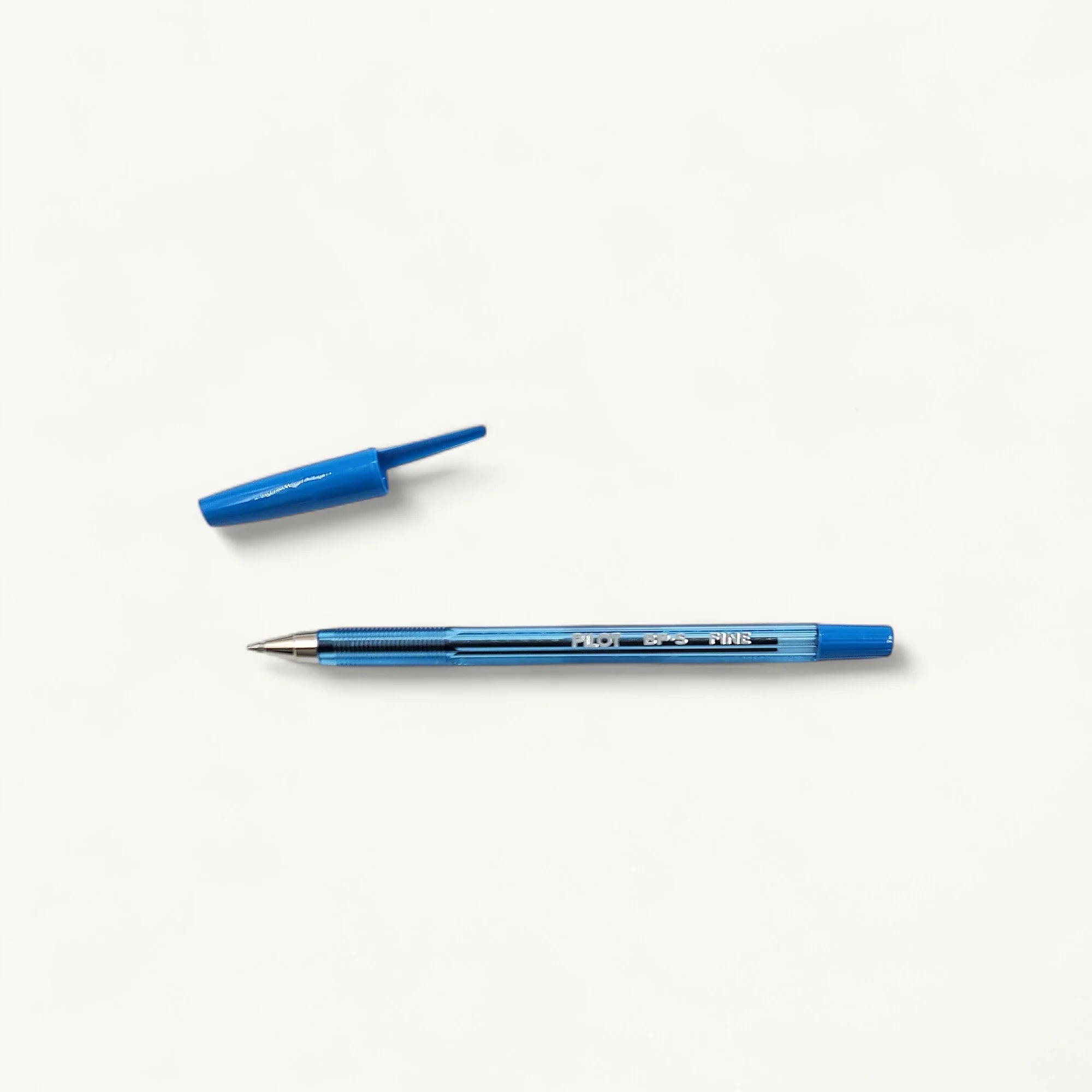 Pilot BP-S-F 0.7mm-藍色-原子筆-透明筆桿