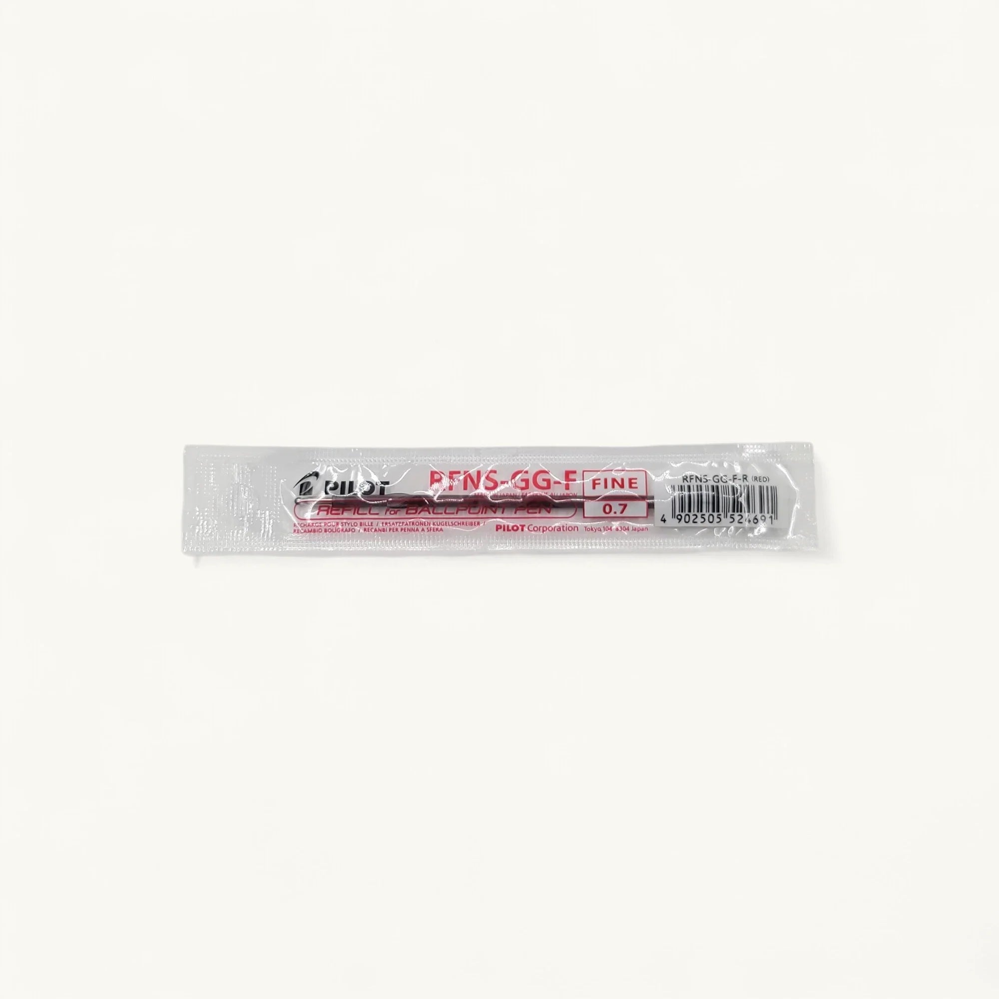 Pilot 百樂 RFNS-GG-F 紅色 0.7mm 原子筆芯-短芯