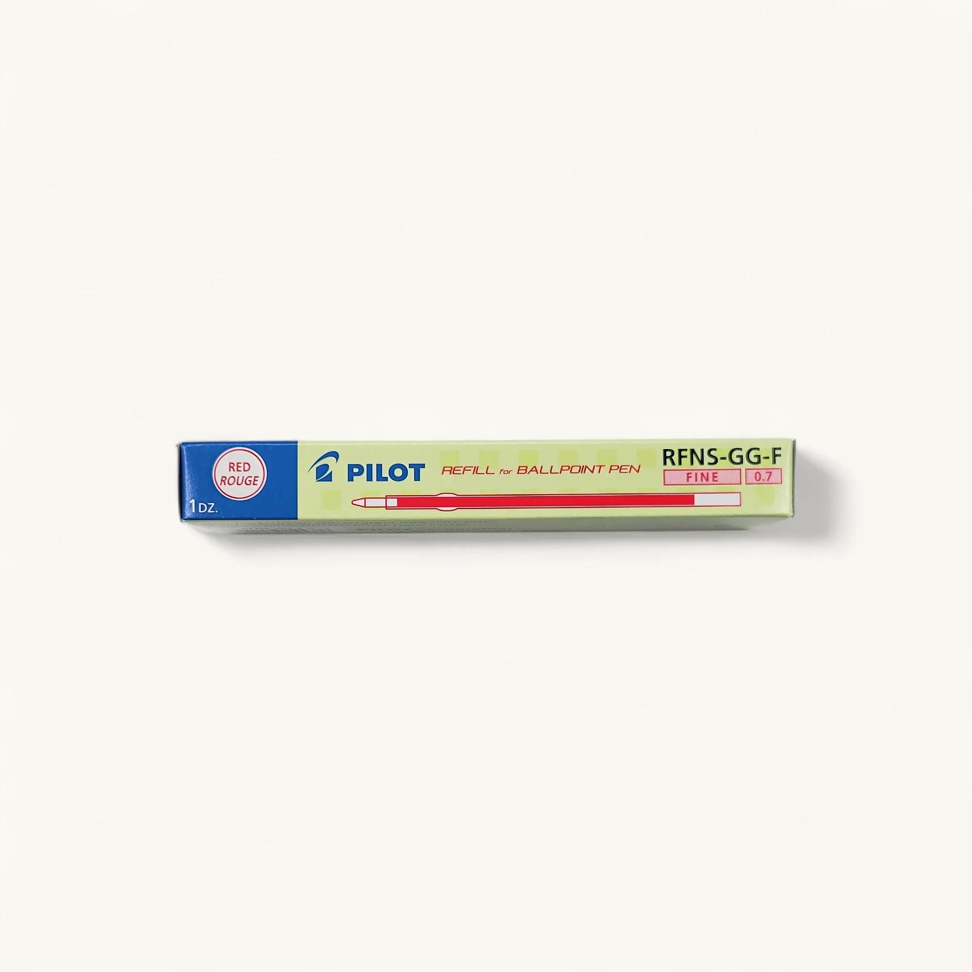 Pilot 百樂 RFNS-GG-F 紅色 0.7mm 原子筆芯-短芯