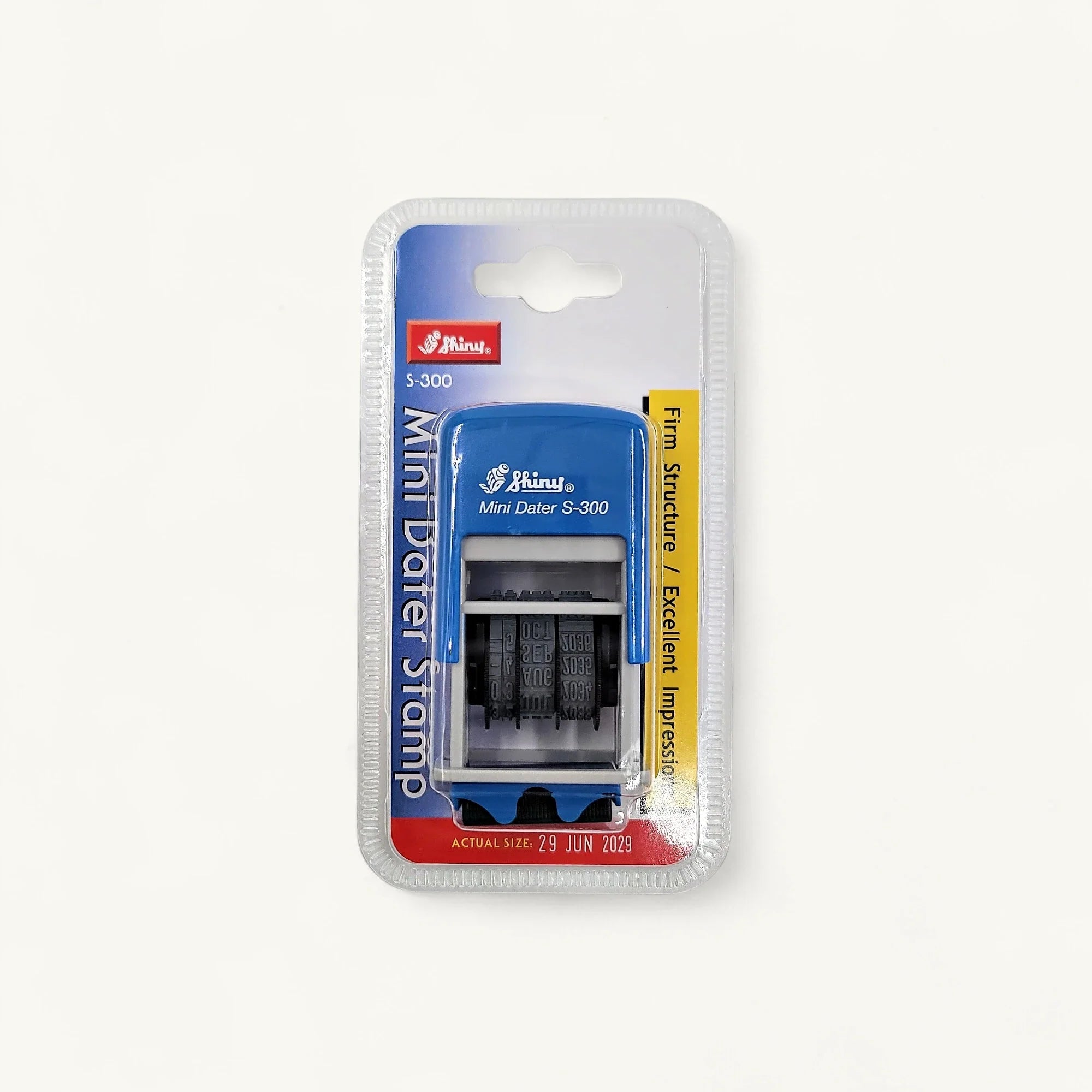 Shiny S-300-迷你日期印-藍色-桌面工具-3mm字高