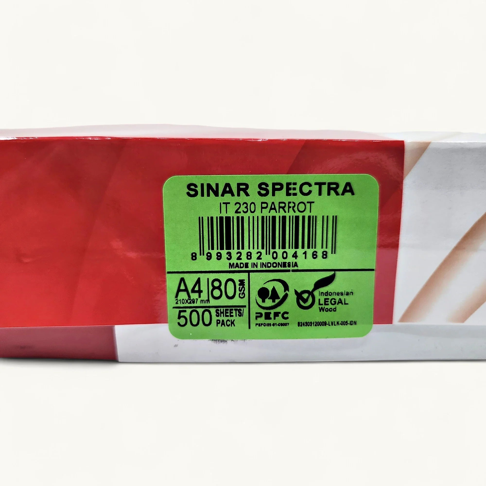 Sinar Spectra 深綠色-A4尺寸-彩色影印紙-80gsm克重-PEFC認證標準