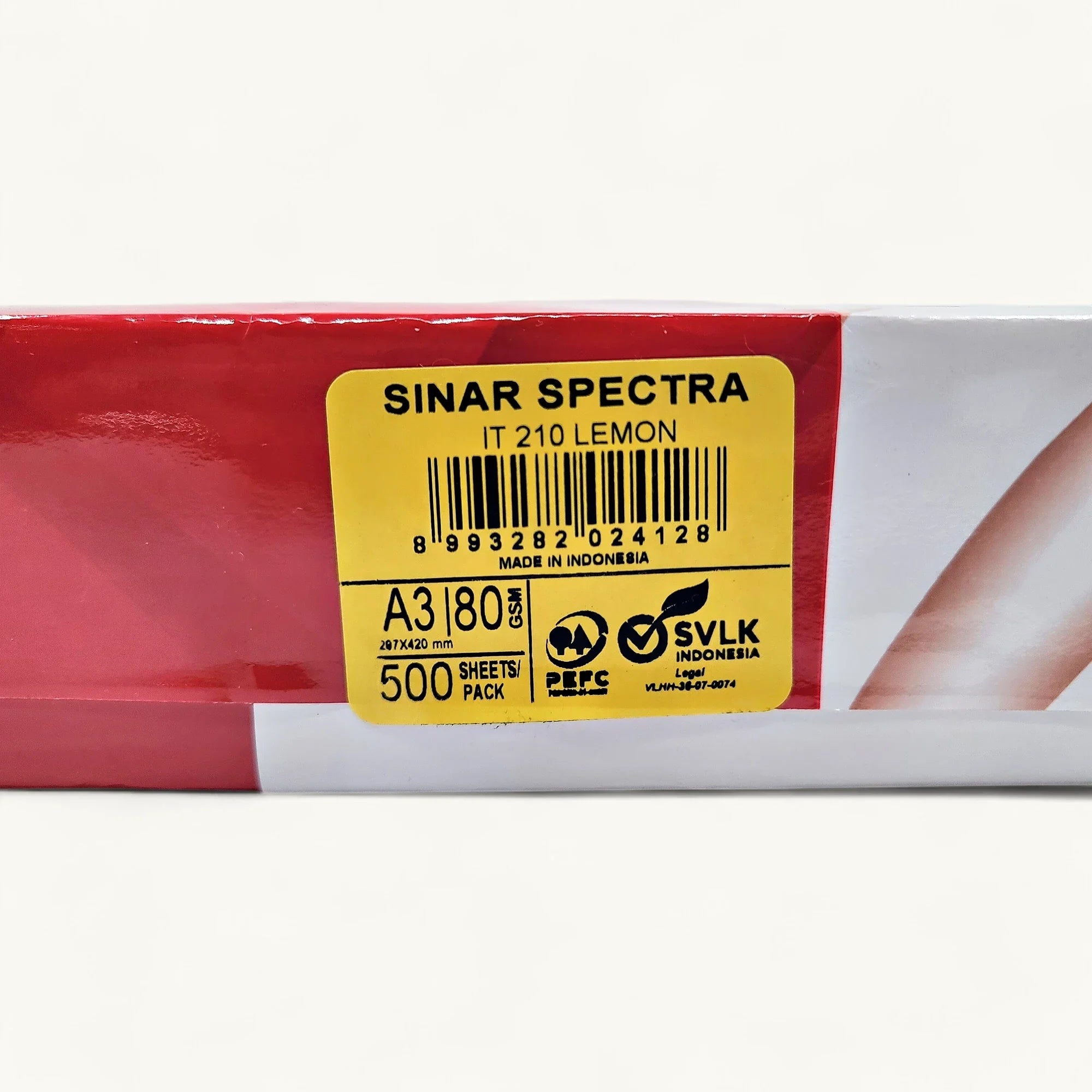 Sinar Spectra 檸檬黃-A3-80gsm-顏色影印紙-PEFC認證