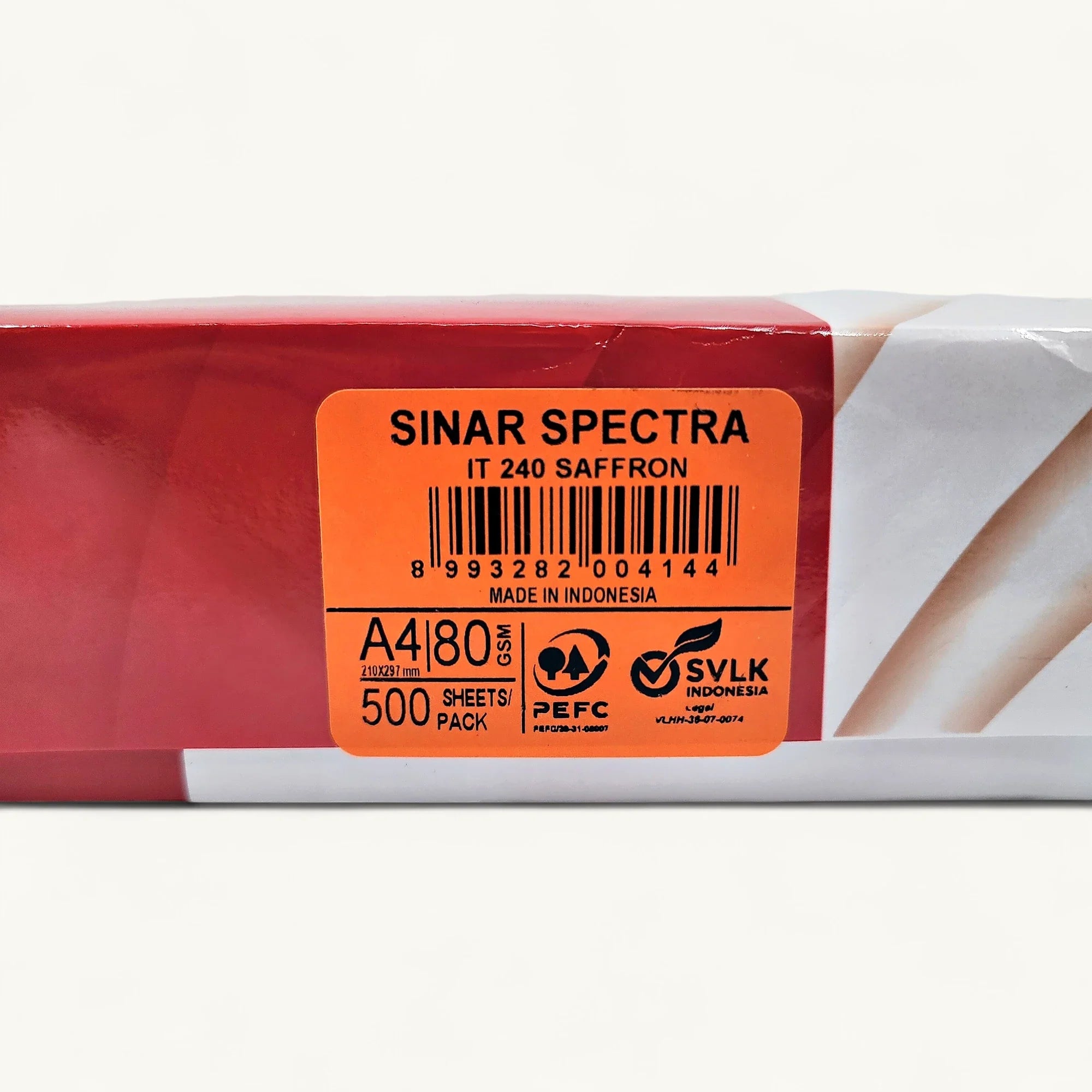 Sinar Spectra 顏色紙-番茄紅色-A4多用途影印紙-80克厚度-PEFC環保認證