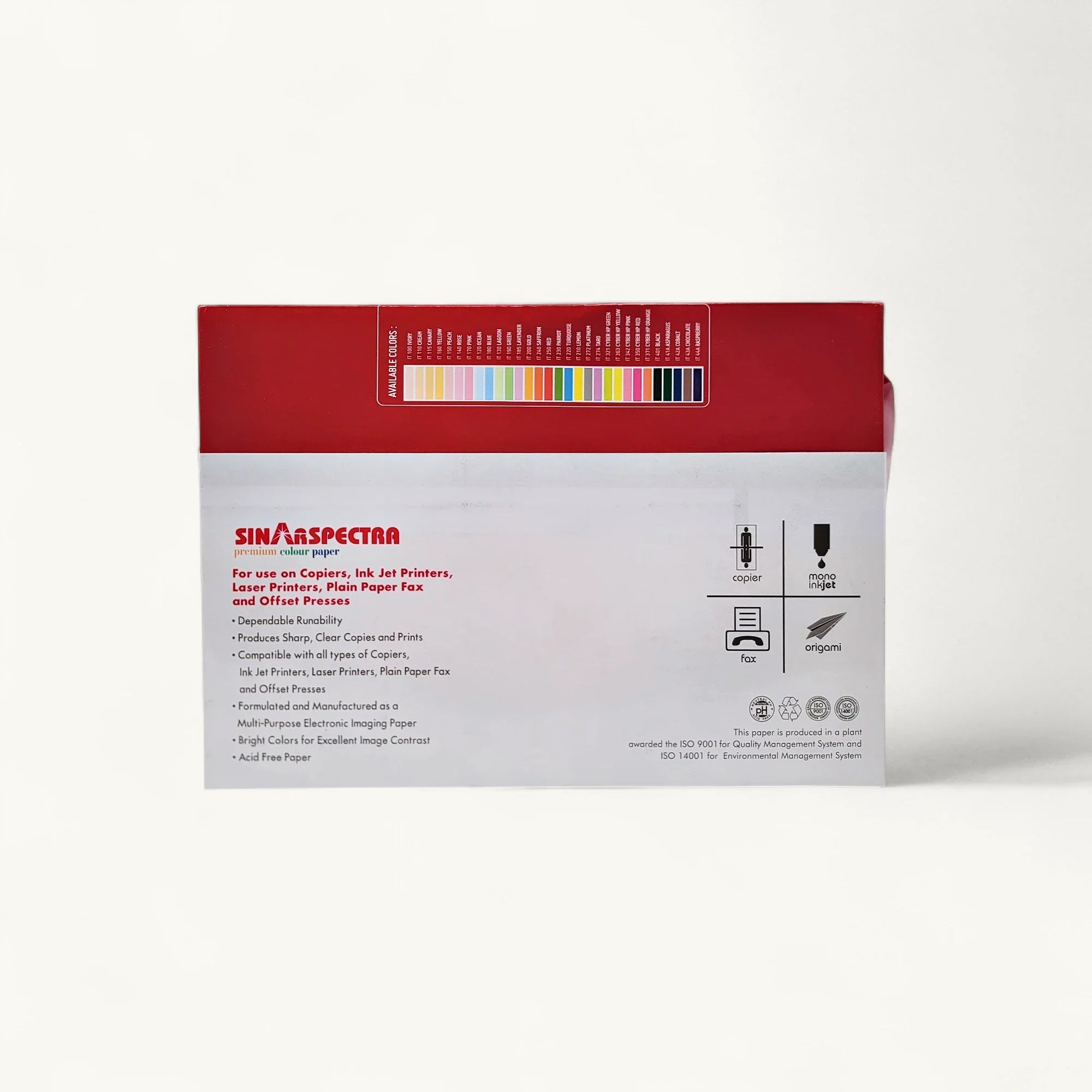 Sinar Spectra-A4 80gsm-黃色-彩色影印紙-PEFC認證