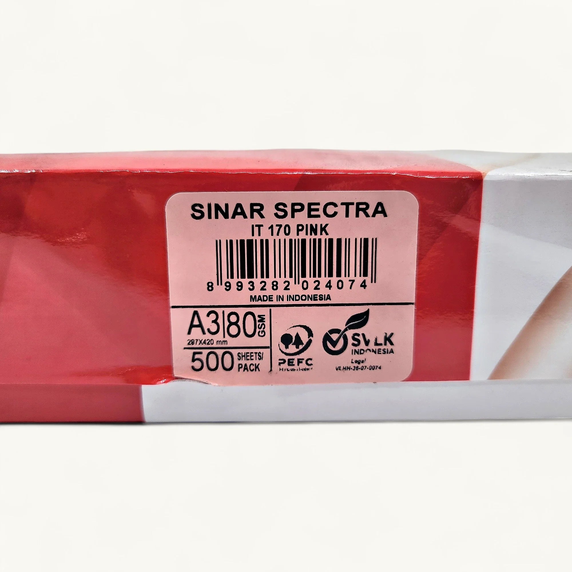 Sinar Spectra EA021-粉紅色-A3顏色影印紙-80gsm