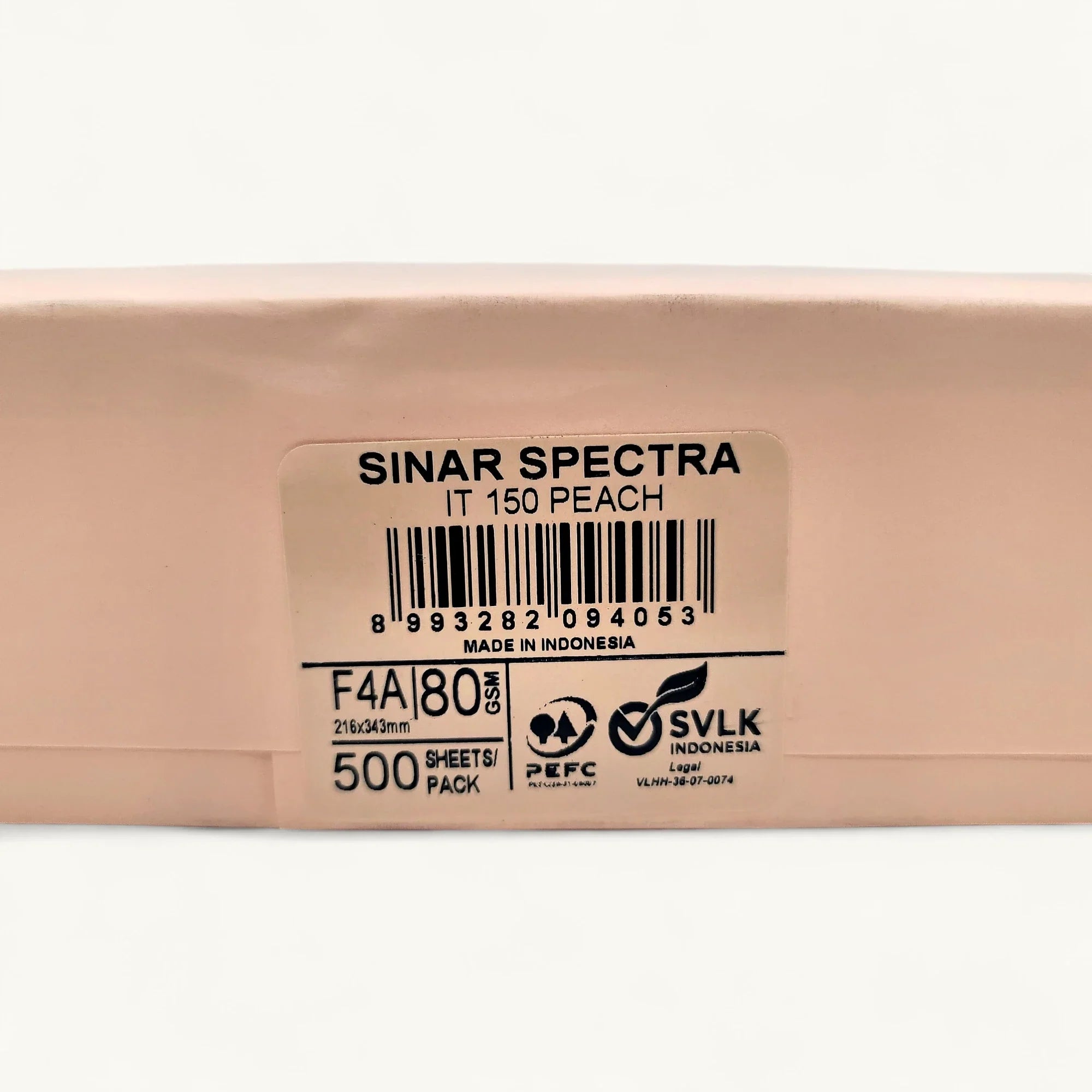 Sinar Spectra 顏色紙-F4A 80克-蜜桃紅色-彩色影印紙-PEFC認證雙面打印
