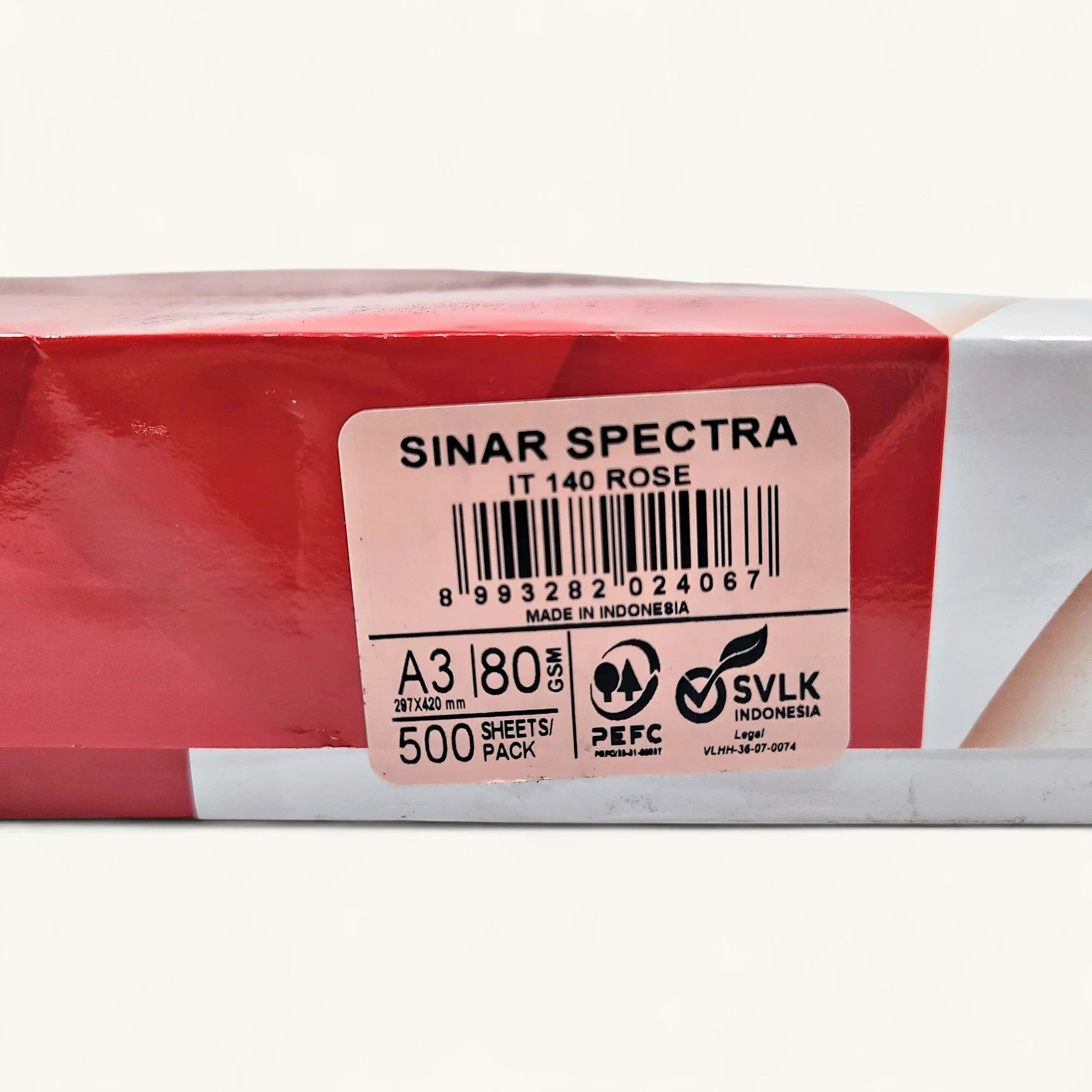 Sinar Spectra PL140Rose-玫瑰色紙-辦公室適用A3影印紙-80gsm厚度環保認證