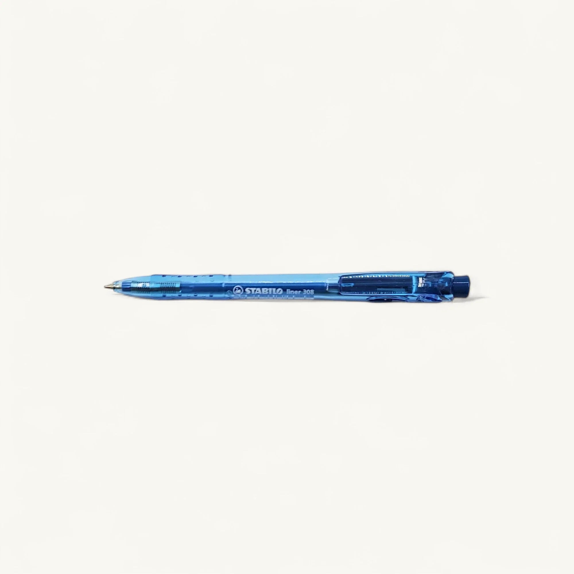 Stabilo 308F 鵝牌-藍色-按掣原子筆-0.38mm