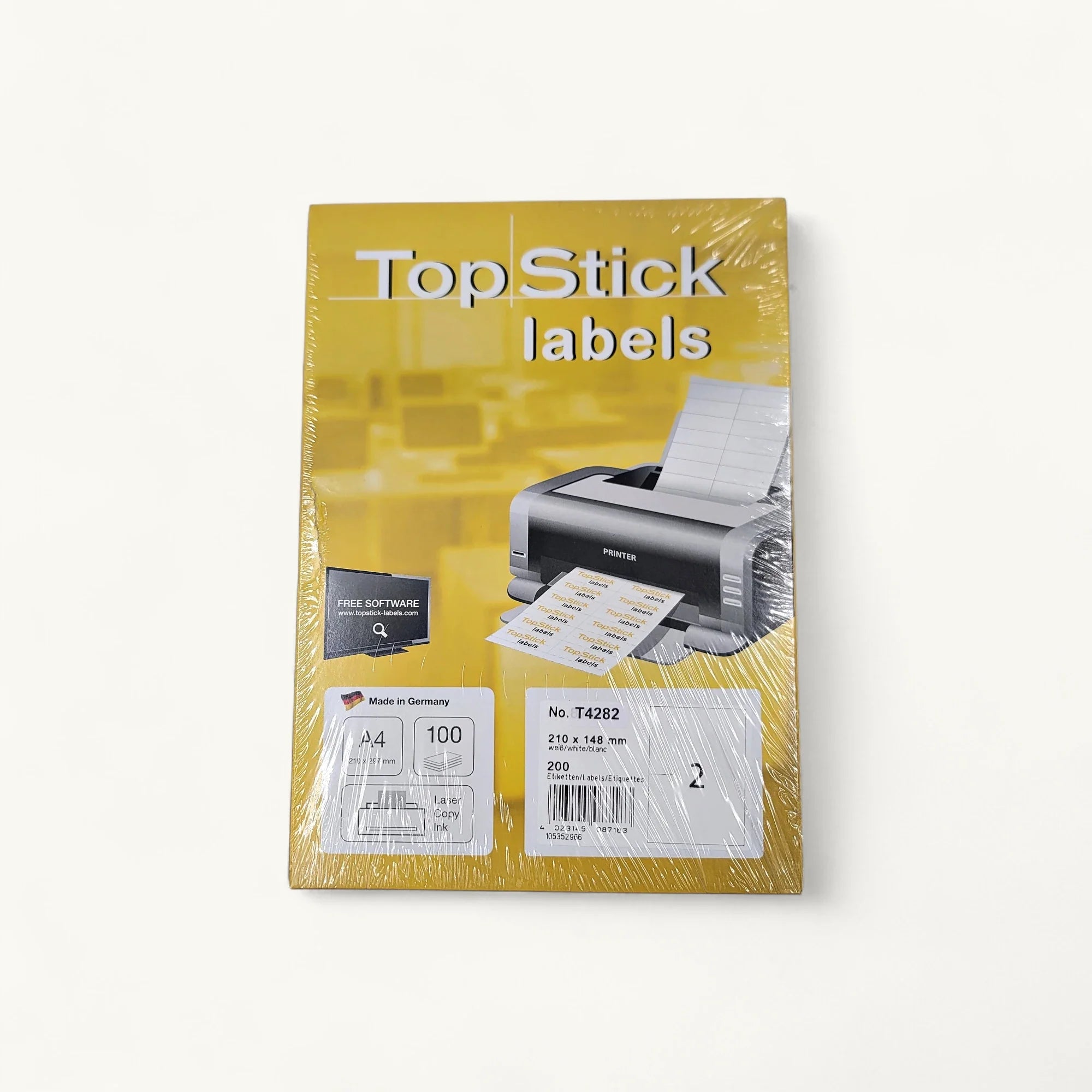 TOPSTICK T4282 多功能標籤-白色-列印標籤-210x148mm