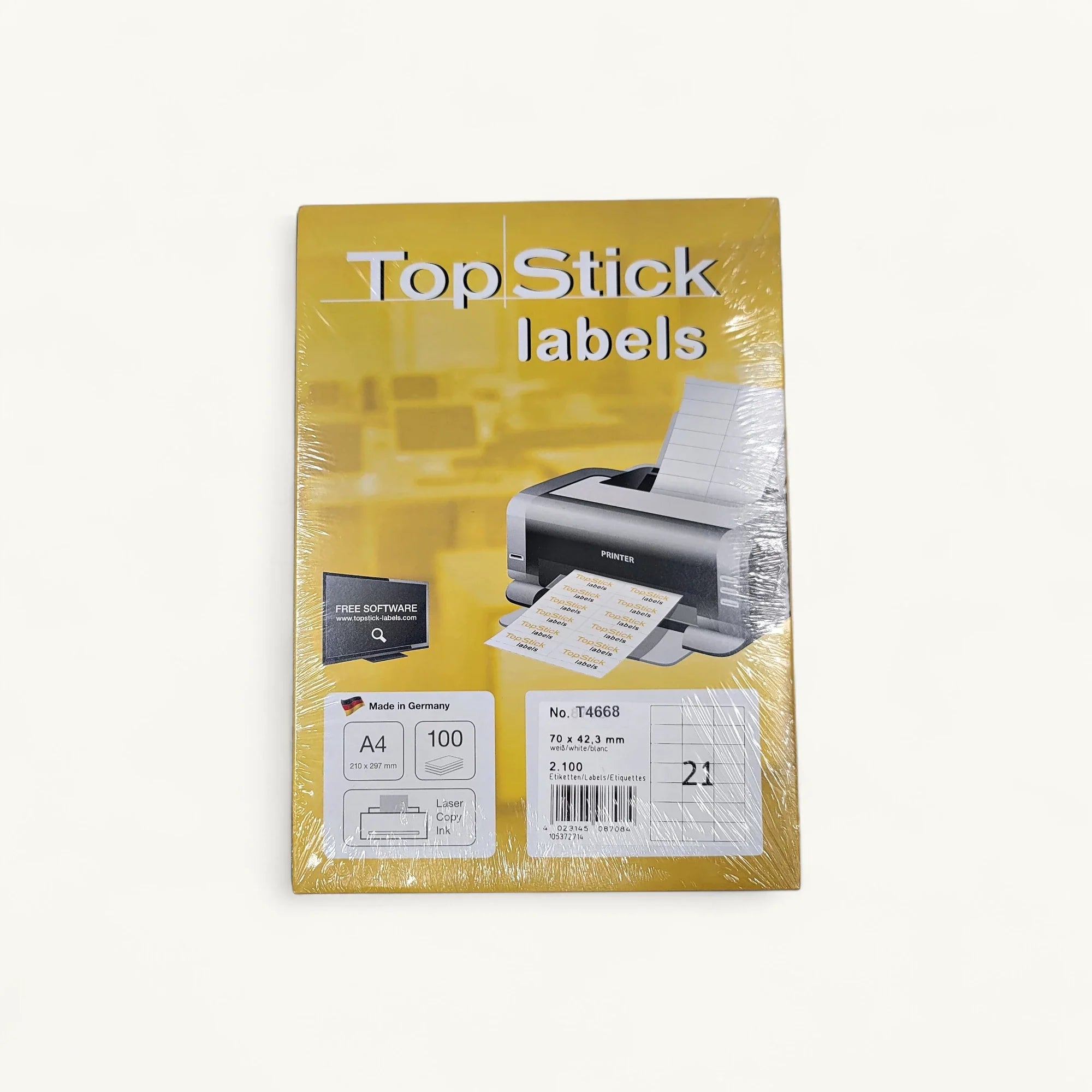 Top Stick T4668-70x42.3mm-多用途標籤紙-100張