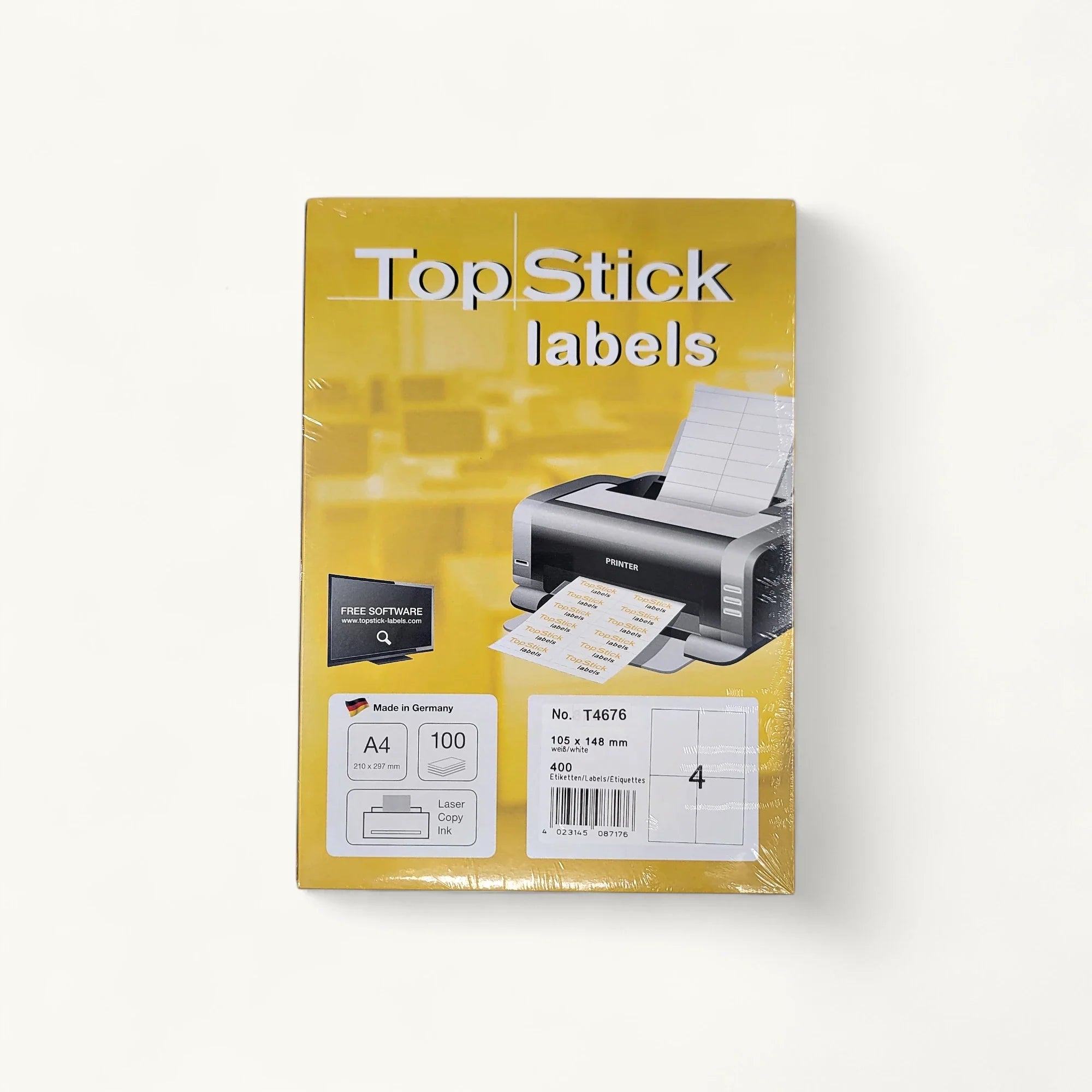 Top Stick-T4676多功能標籤-白色-標籤-105x148mm