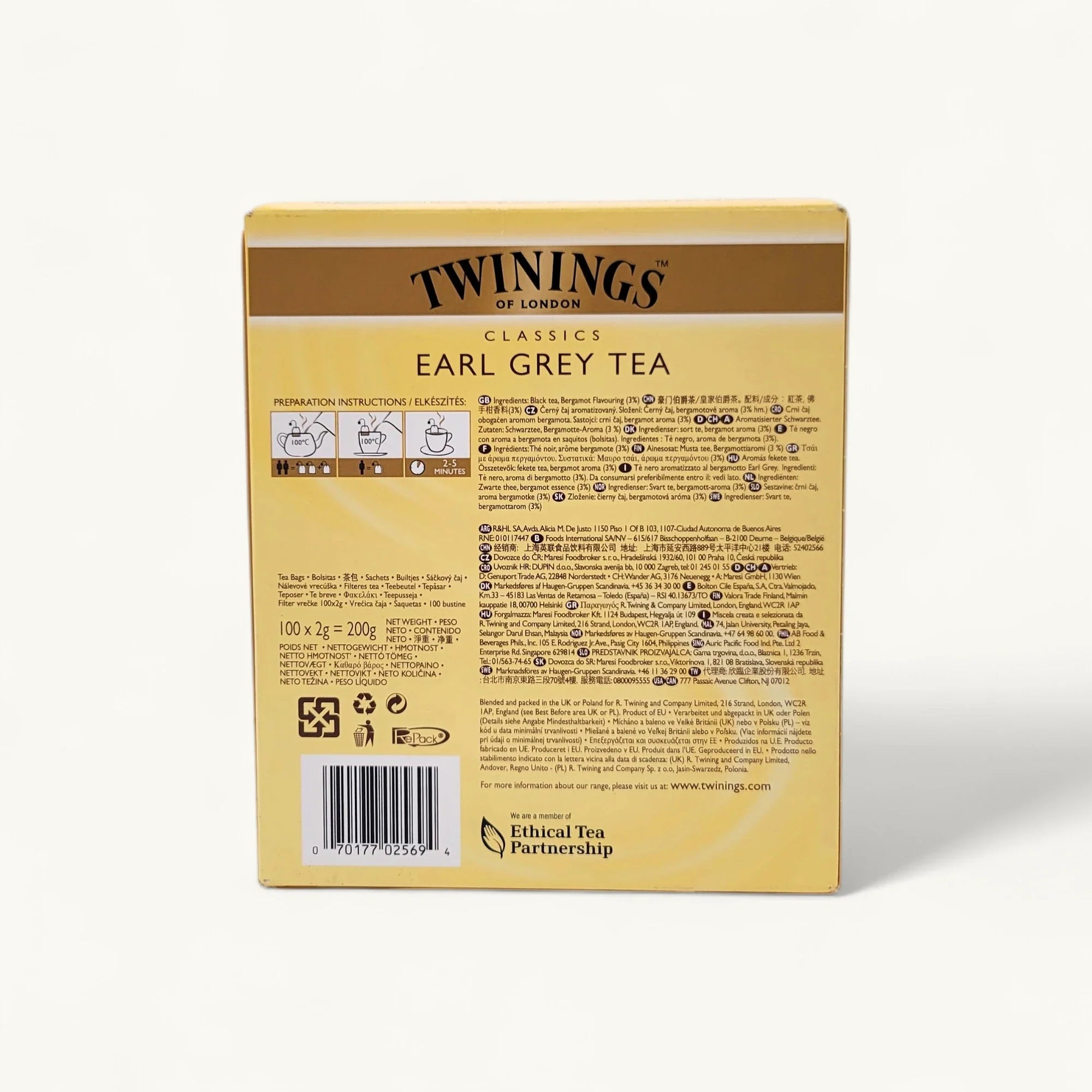Twinings 伯爵紅茶-川寧 D-TNEARL-獨立茶包-100包裝
