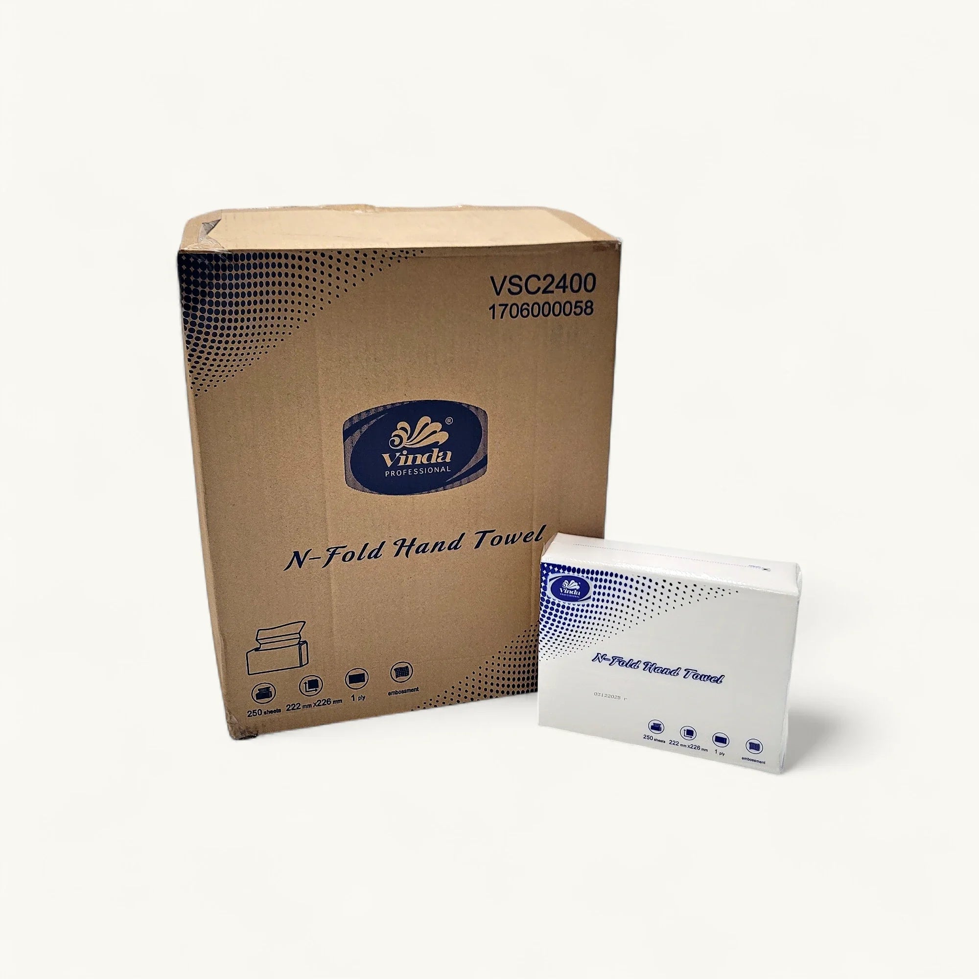 Vinda-維達摺疊式抹手紙-1層-紙品衛生-250張