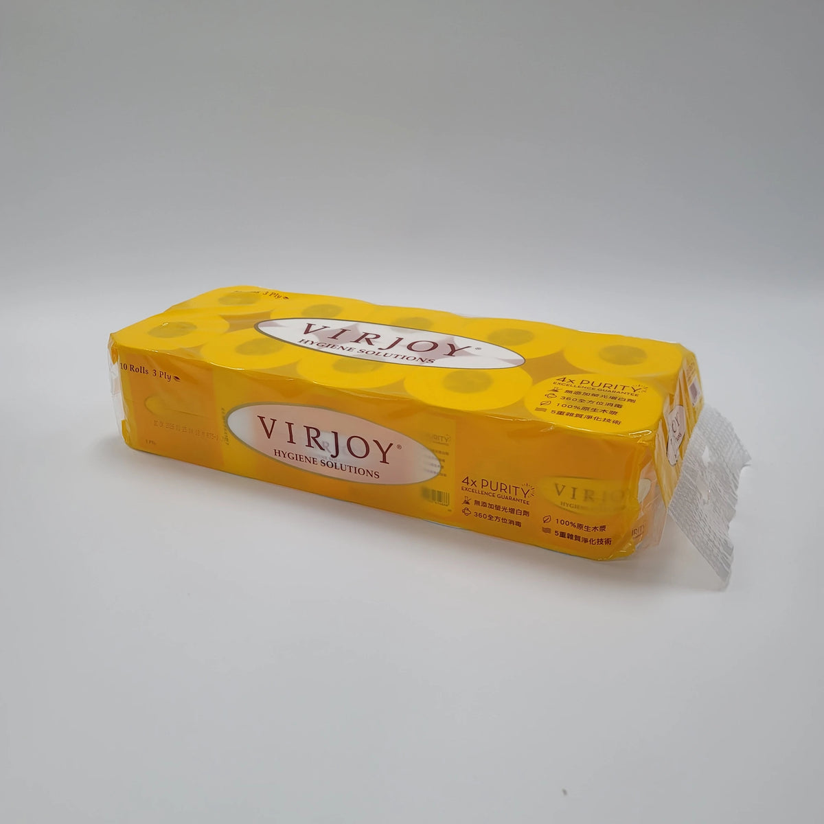 Virjoy-唯潔雅-Y212UN-3層卷裝廁紙-黃色包裝-135g-原箱100卷