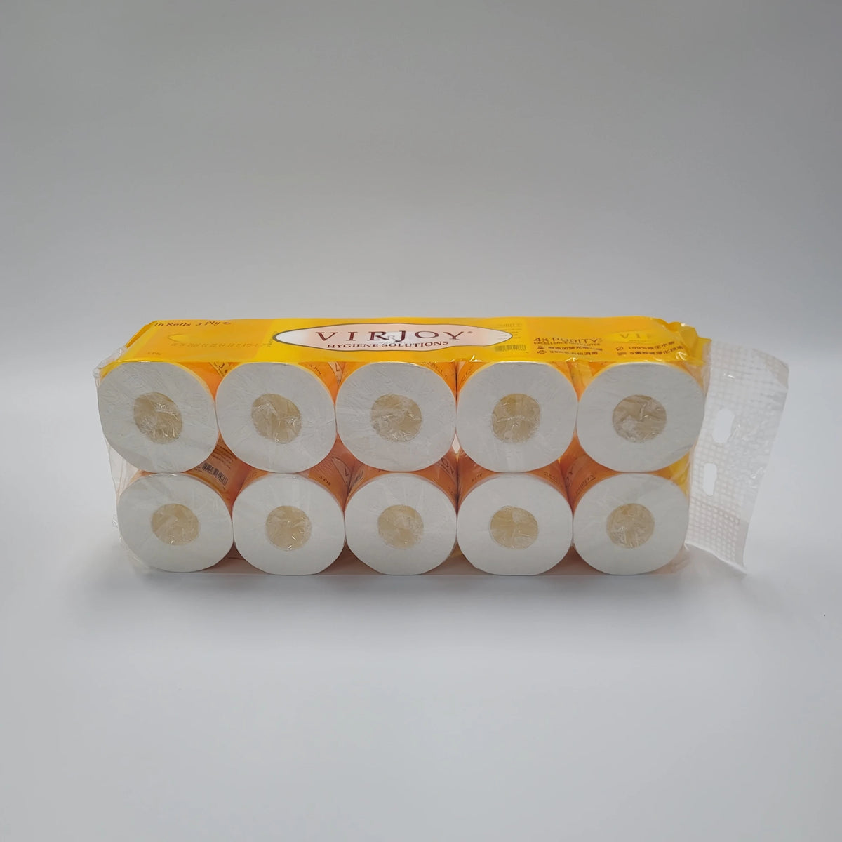 Virjoy-唯潔雅-Y212UN-3層卷裝廁紙-黃色包裝-135g-原箱100卷
