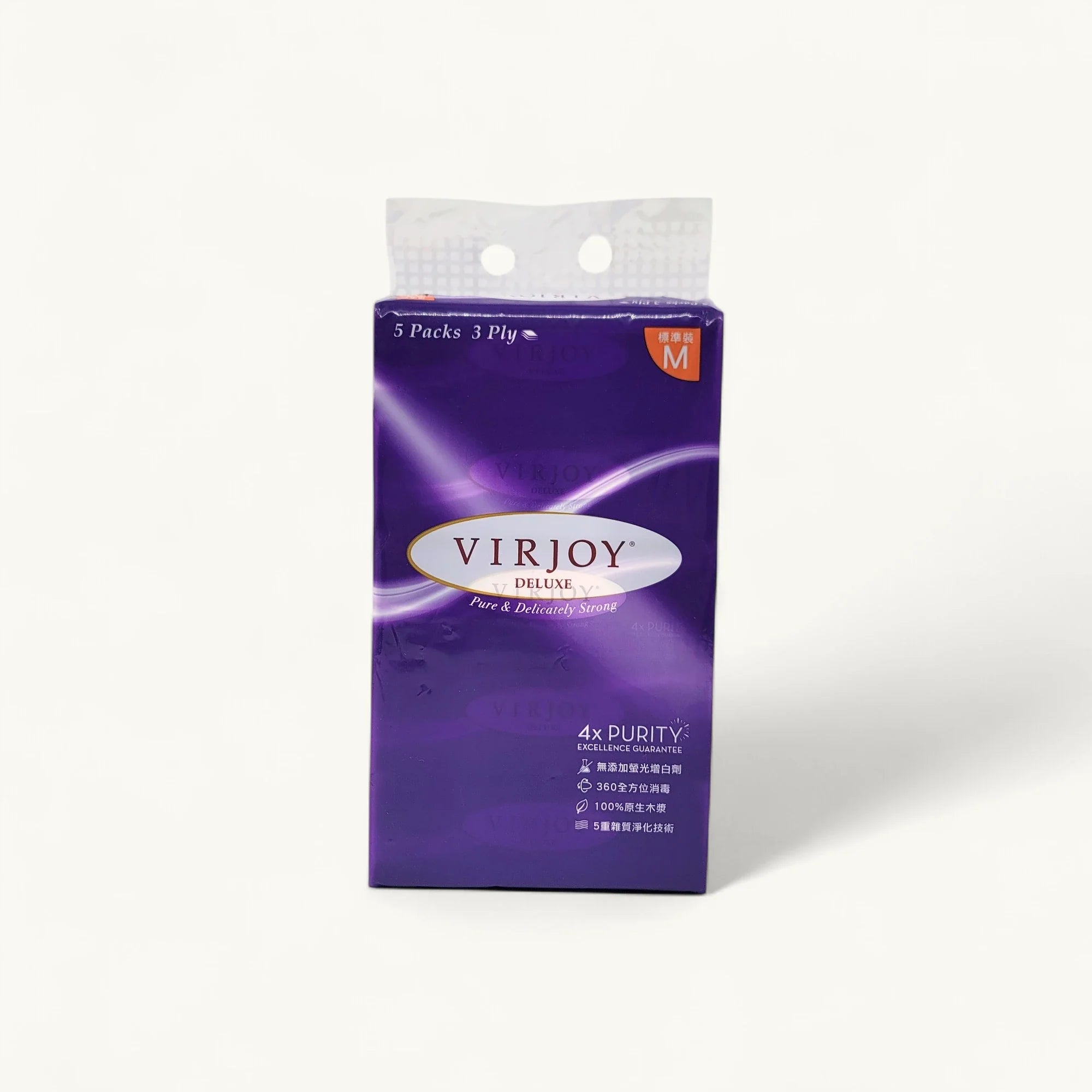 Virjoy-唯潔雅-YR350VPXN-原生木漿-3層軟抽面紙-每包100張規格