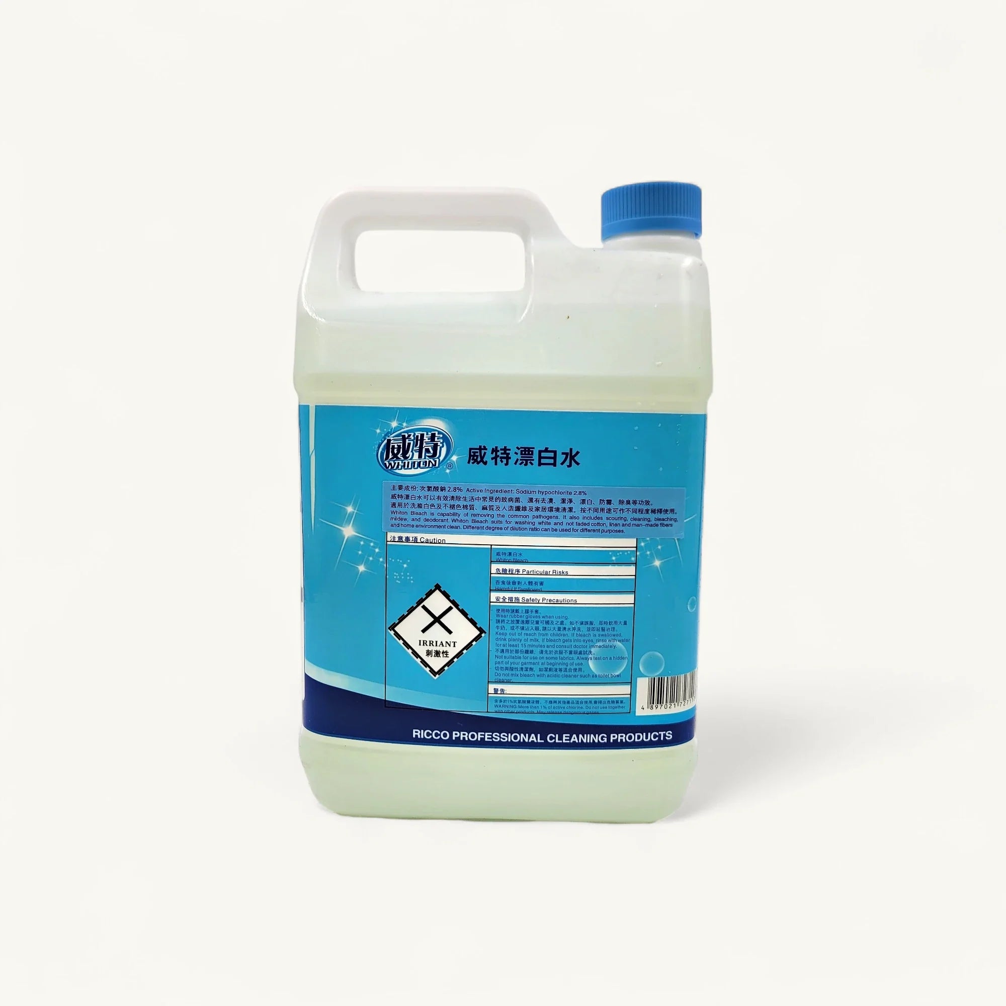 Whiton-威特漂白水-1加侖-清潔用品-3.8L特大容量